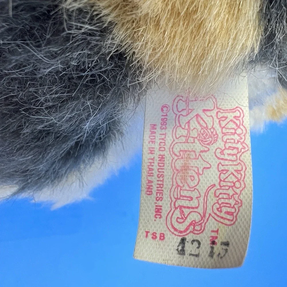 TYCO Kitty Kitty Kittens Calico Cat Plush 1993 7